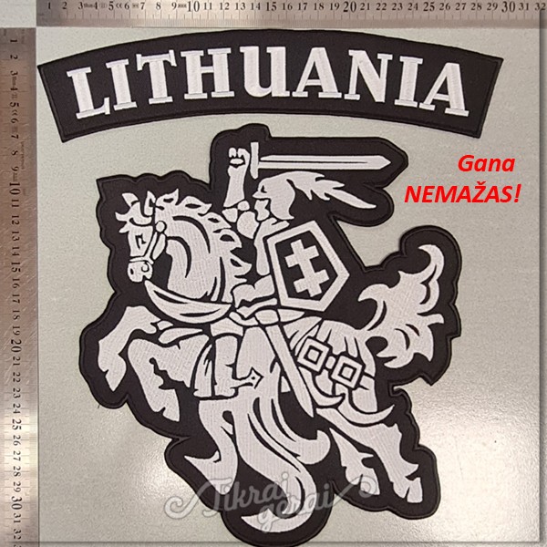 Antsiuvų komplektas Lekiantis vytis ir Lithuania