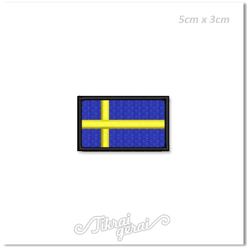 Antsiuvas ŠVEDIJOS vėliava