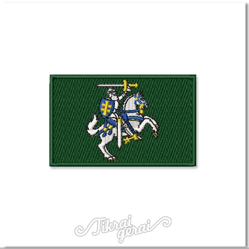REVERSINIS antsiuvas Vytis stačiakampyje, v.9