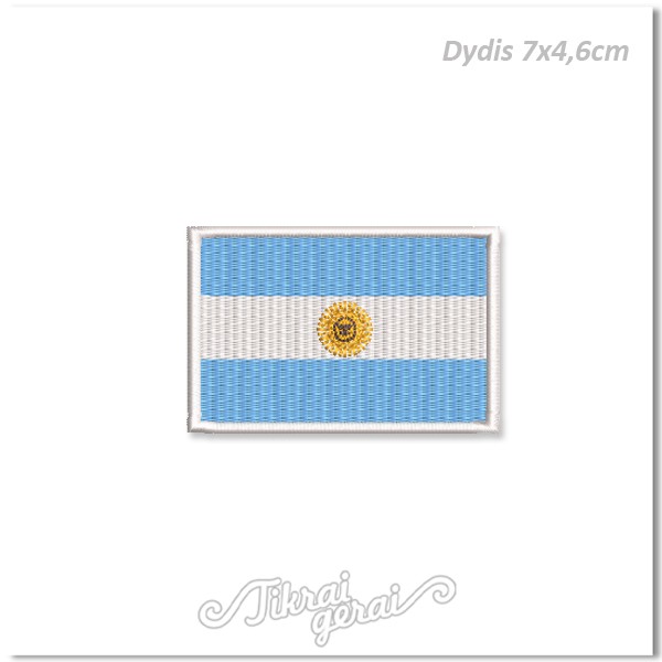 Antsiuvas ARGENTINOS vėliava, v.1